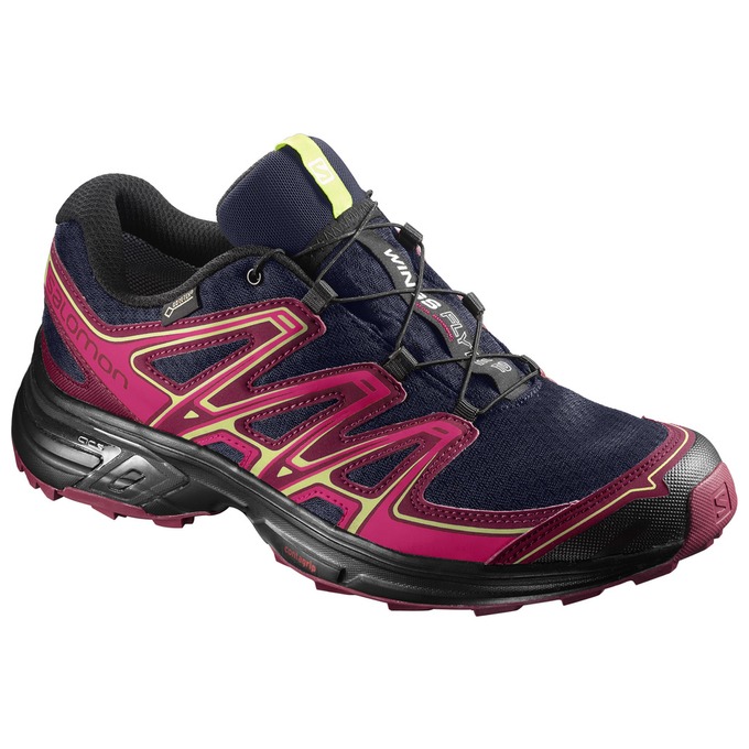 Salomon Trail Løbesko Dame Pink / Mørkeblå - WINGS FLYTE 2 GTX® W (ICDYX-8740)